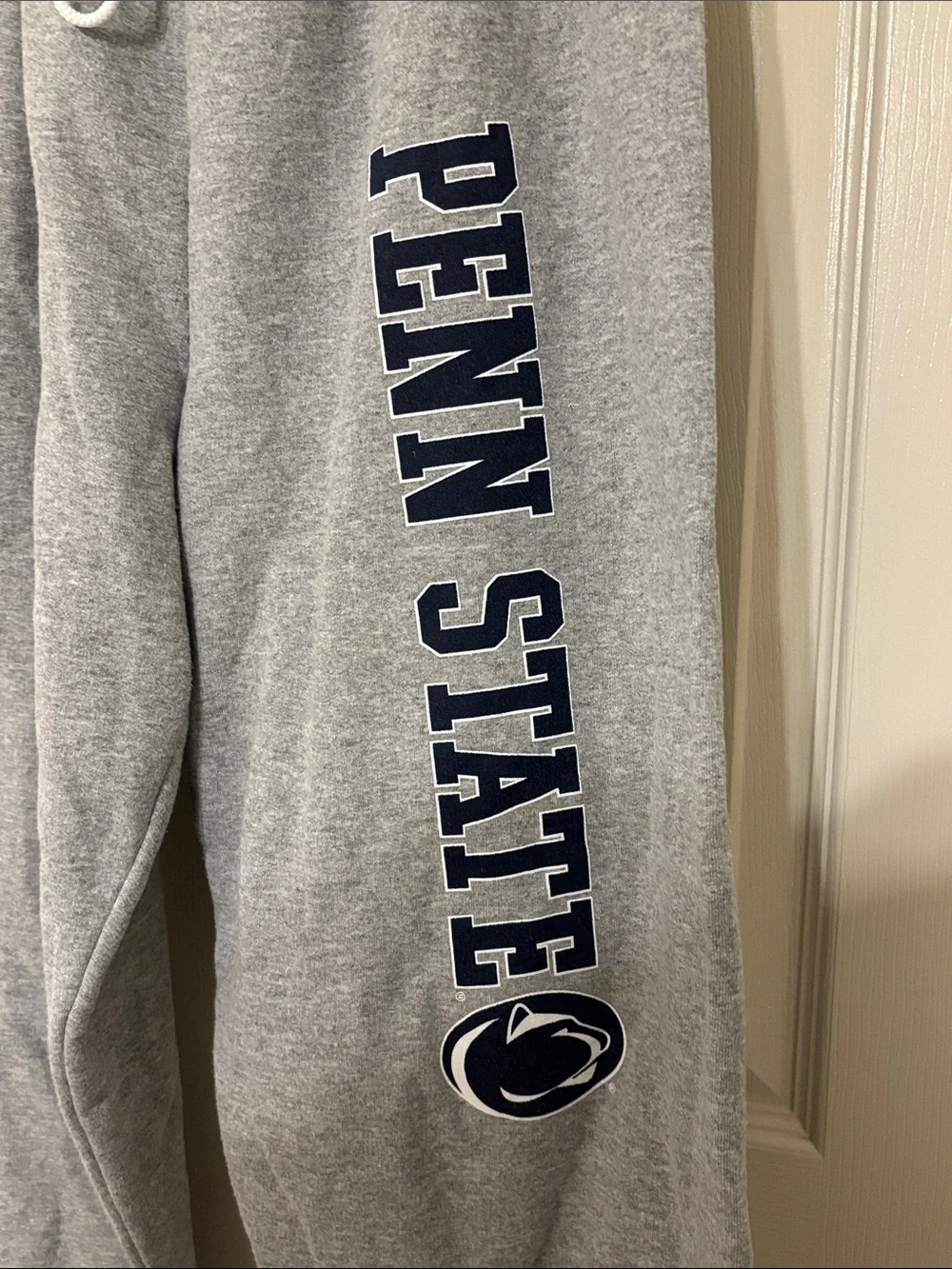 Gildan Gray Penn State Sweatpants with Navy Logo